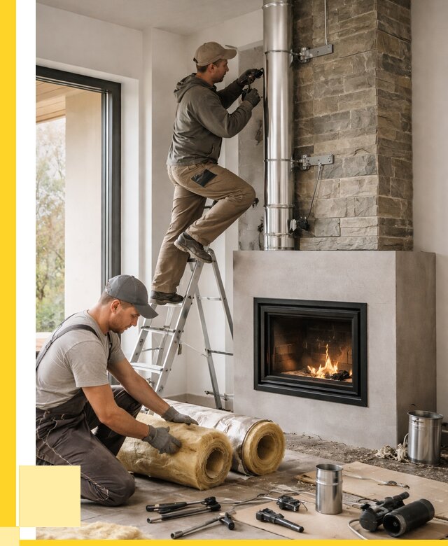 Монтаж дымоходов для каминов в Озёрске от 15213 р. ЭриданОзр