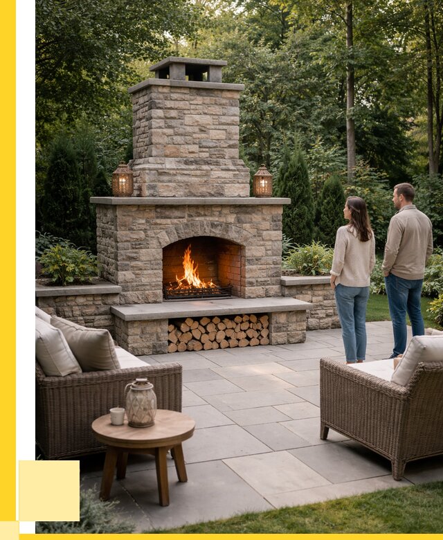 Уличные камины из кирпича в Озёрске от 152130 р. | ЭриданОзр