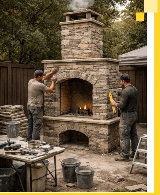 Проектирование и установка уличных каминов в Озёрске