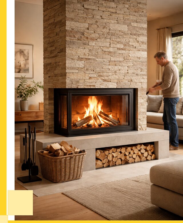 Дровяной камин под ключ в Озёрске от 202840 р. | ЭриданОзр