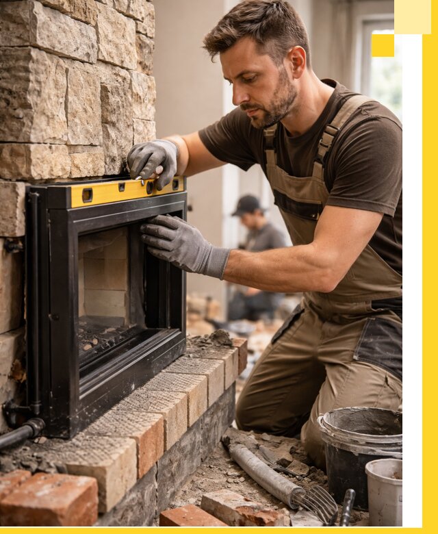 Дровяные камины под ключ в Озёрске: монтаж, обустройство