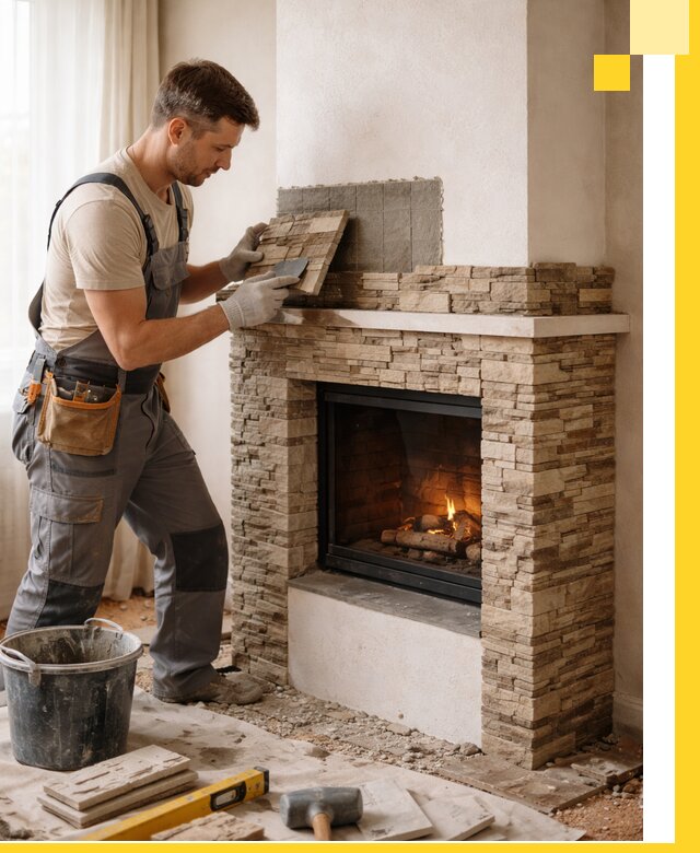 Изготовление и монтаж каминов для дома под ключ в Озёрске