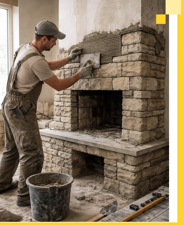 Строительство каминов под ключ в Озёрске от проектирования до монтажа