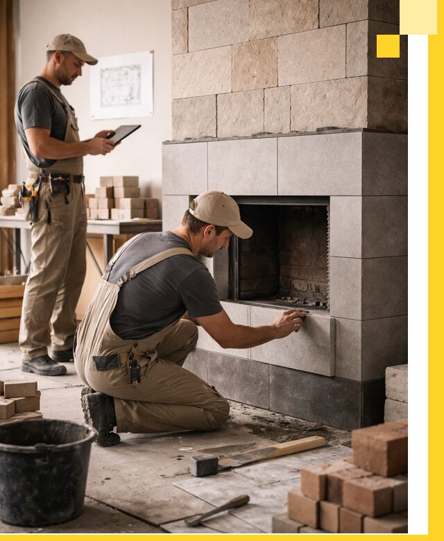 Индивидуальные проекты каминов и каминных систем в Озёрске