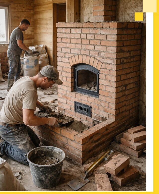 Профессиональное строительство печей в Озёрске под ключ