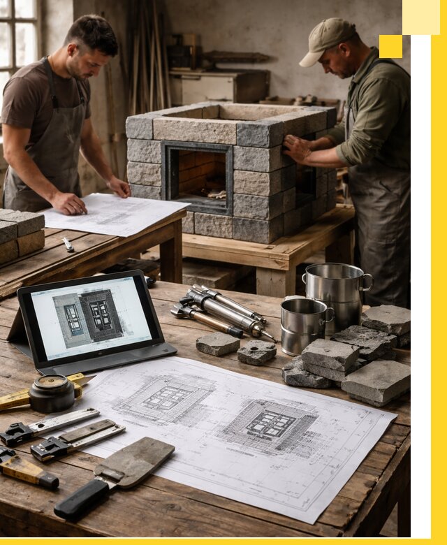 Разработка проектов печей с согласованием и монтажом в Озёрске