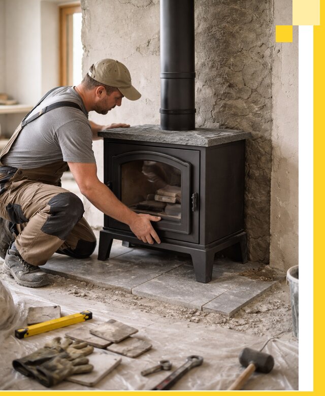 Профессиональный монтаж печей и каминов в Озёрске под ключ