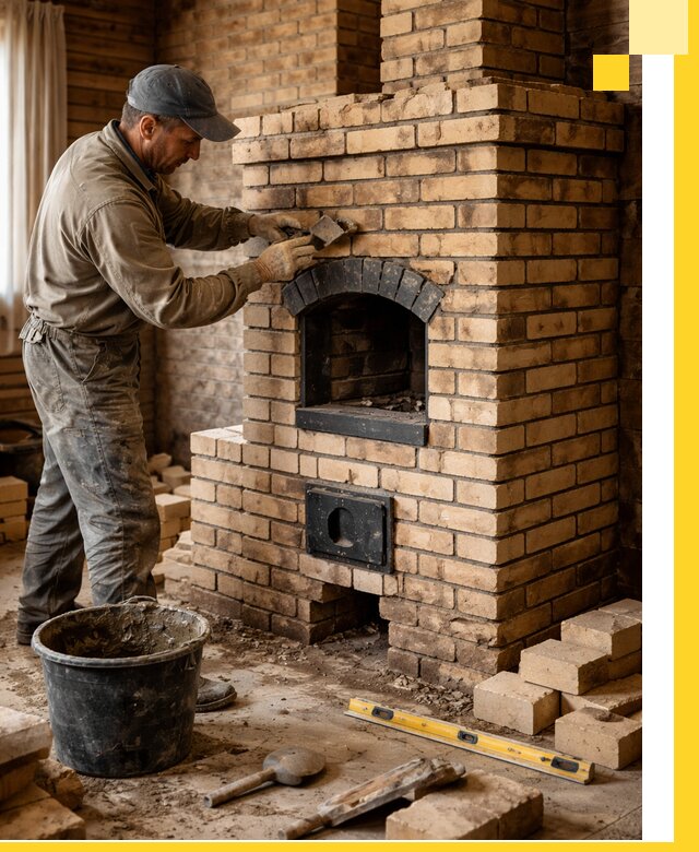 Кирпичные печи под ключ в Озёрске: проектирование и кладка