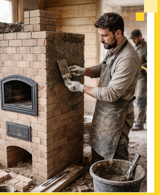 Изготовление и установка печей-шведок под ключ в Озёрске