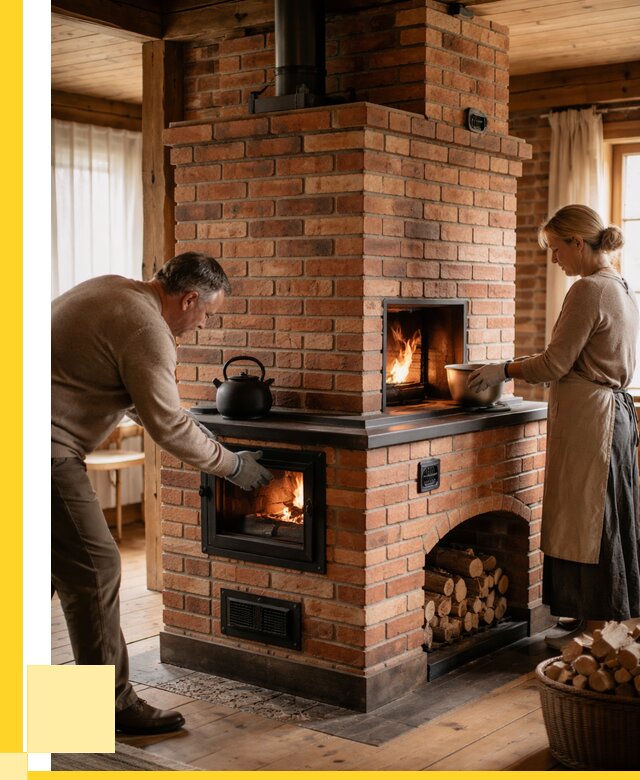 Печи для загородного дома под ключ в Озёрске от 81136 р. | ЭриданОзр