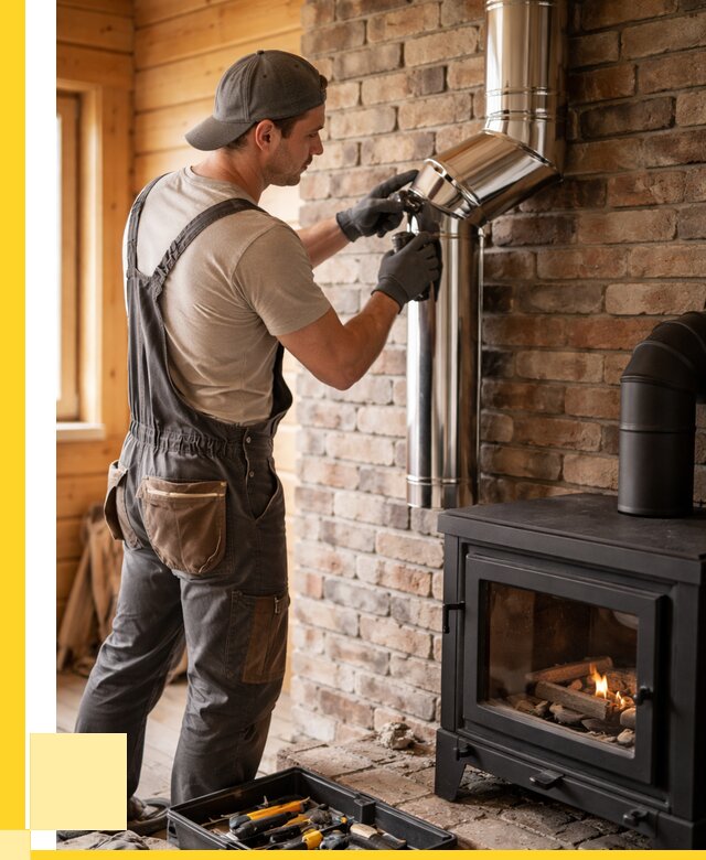 Монтаж дымоходов для печей в Озёрске от 7607 р. | ЭриданОзр