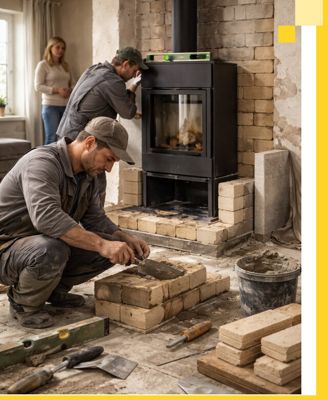 Печи и камины под ключ: проект, установка в Озёрске