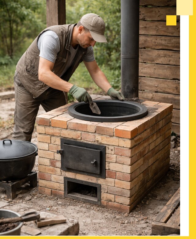 Изготовление и установка печей для казана в Озёрске под ключ