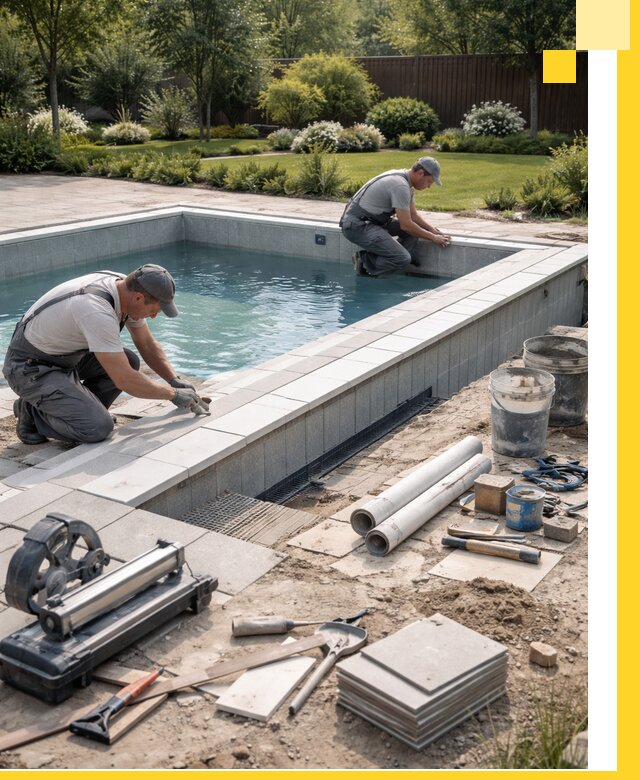 Строительство открытых бассейнов под ключ в Озёрске профессионально