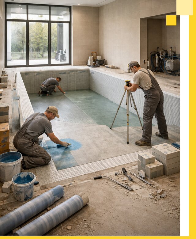 Проект и строительство закрытых бассейнов в Озёрске под ключ