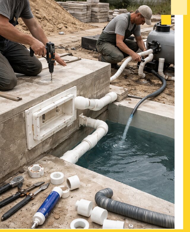 Строительство скиммерных бассейнов под ключ в Озёрске