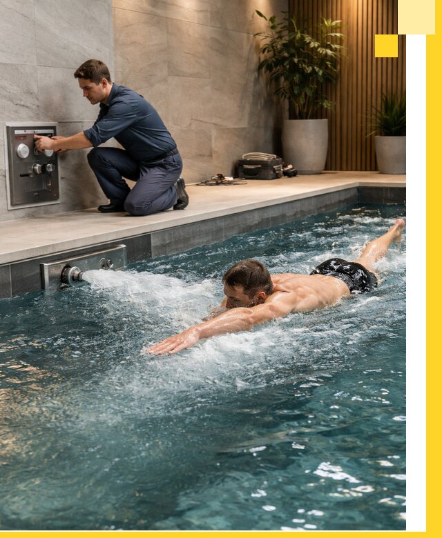 Проектирование и монтаж бассейнов с противотоком в Озёрске