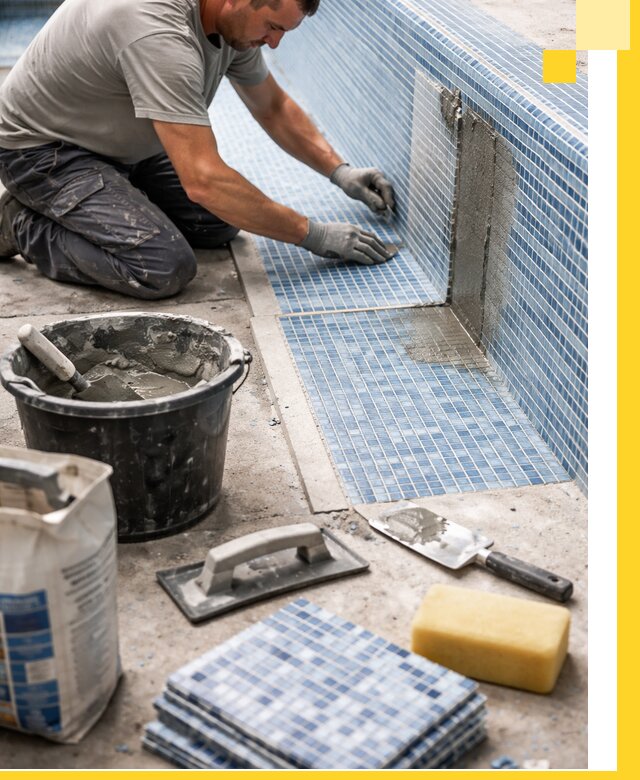 Укладка и ремонт мозаики для бассейнов под ключ в Озёрске