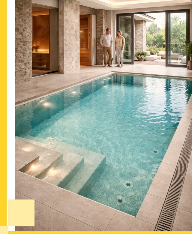 Бассейн во дворе в Озёрске: проект, отделка от 1217040 р. | ЭриданОзр