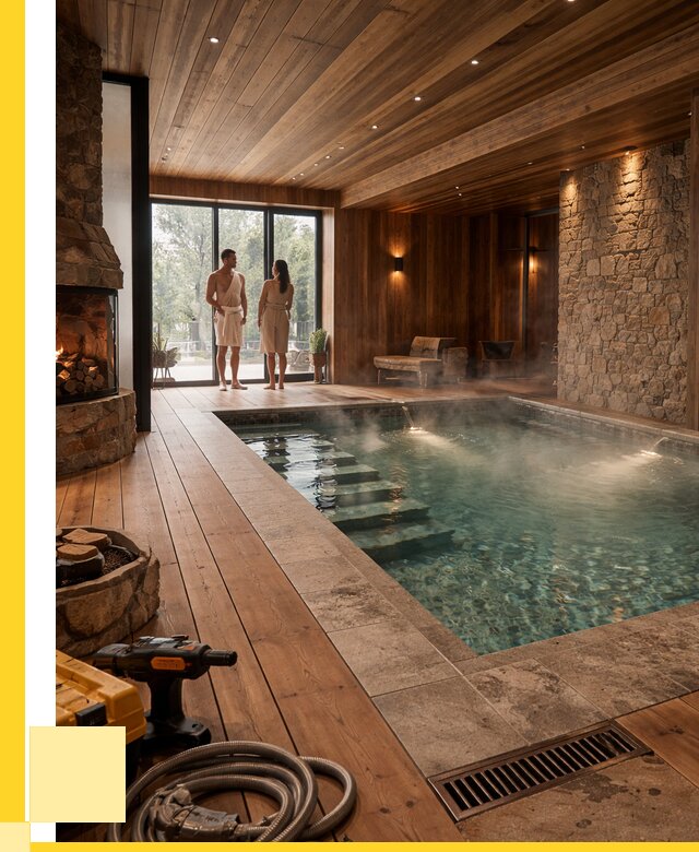 Проекты бань с бассейном под ключ в Озёрске от 76065 р., ЭриданОзр