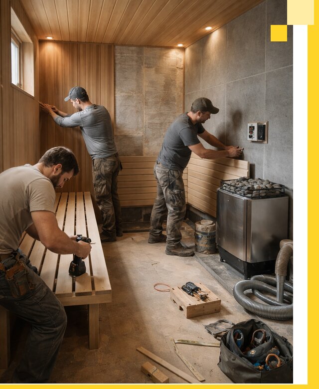 Сауны под ключ в Озёрске, проектирование, строительство, отделка