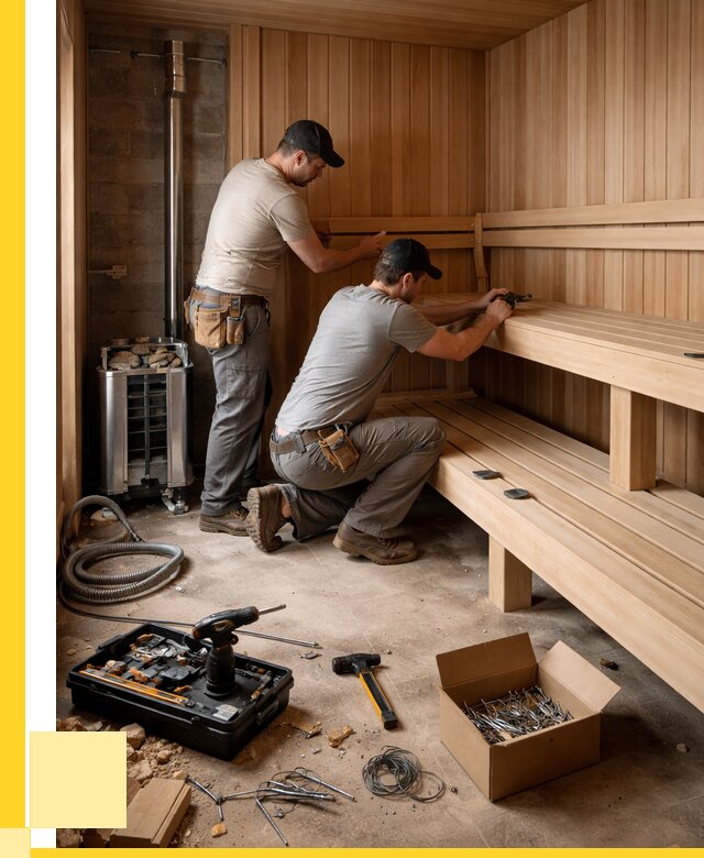 Монтаж саун под ключ в Озёрске от 121704 р. | ЭриданОзр
