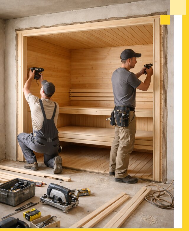 Монтаж саун под ключ в Озёрске — проектирование и установка