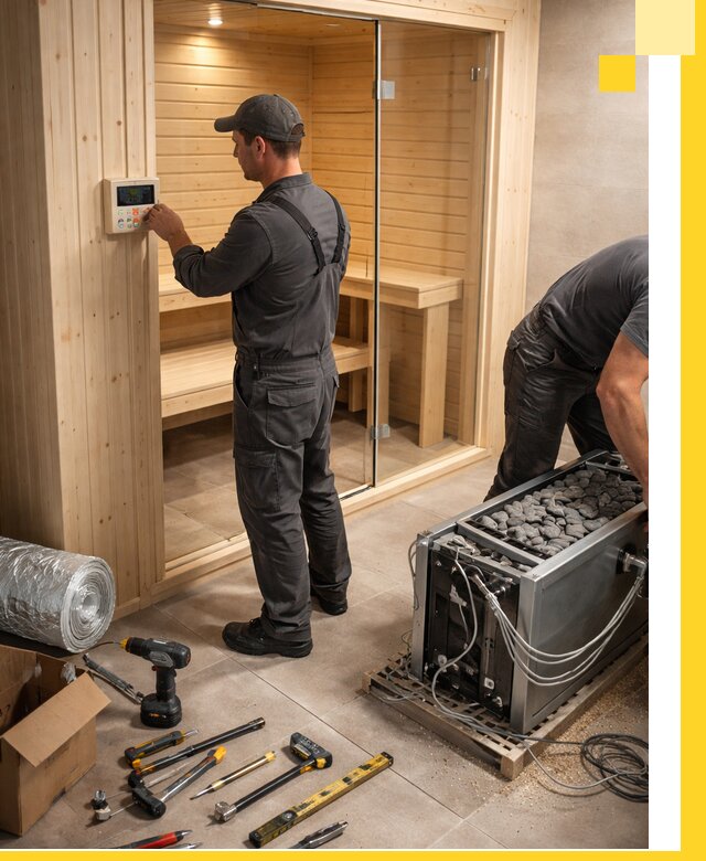 Поставка, установка и монтаж электрических саун в Озёрске