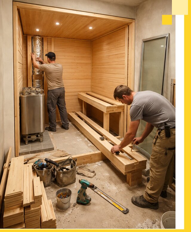 Проектирование и установка домашних саун под ключ в Озёрске