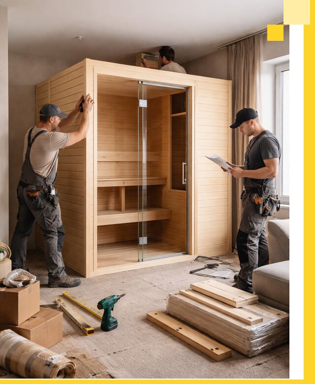 Установка и благоустройство саун в квартире в Озёрске