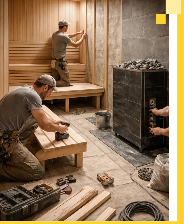 Дизайн и строительство интерьерных саун под ключ в Озёрске
