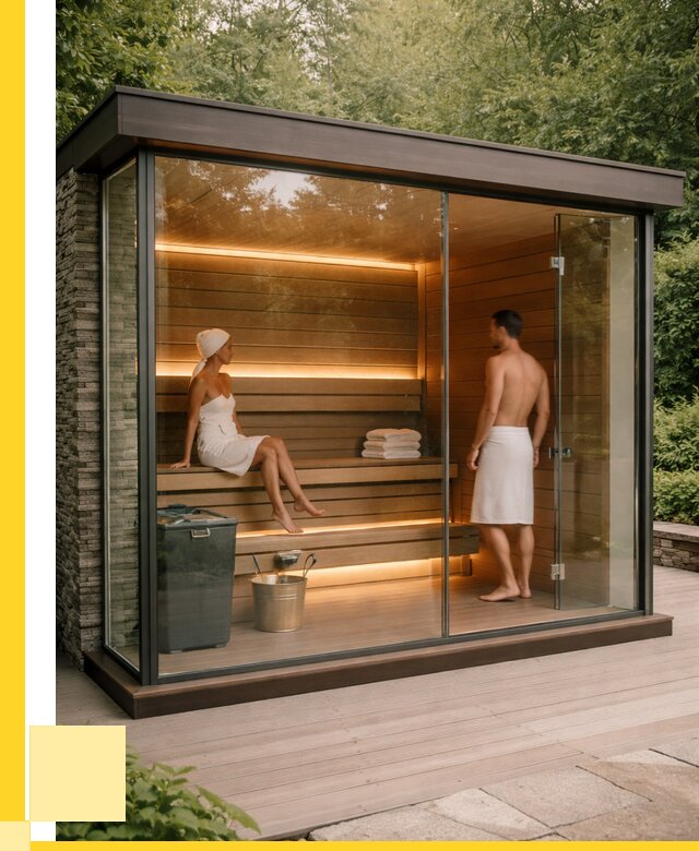 Сауна стеклянная и двери для сауны в Озёрске от 253550 р. | ЭриданОзр