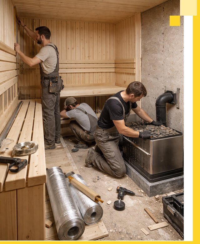 Индивидуальные сауны на заказ в Озёрске под ключ, проект и монтаж