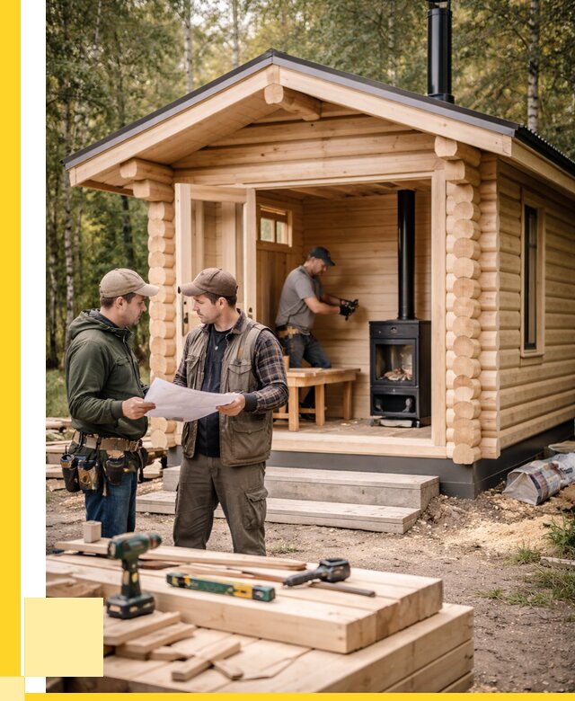 Монтаж бань под ключ в Озёрске — от 202840 р. | ЭриданОзр