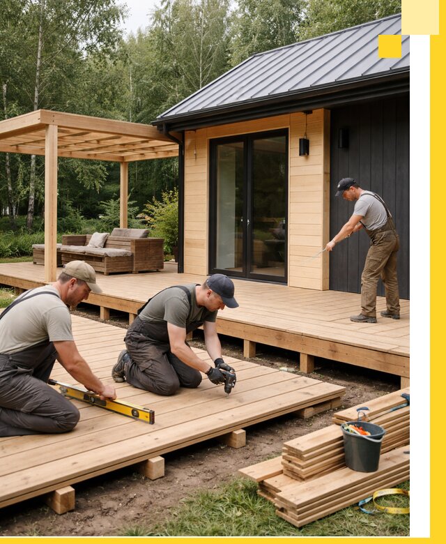 Строительство бань с террасой и бассейном под ключ в Озёрске