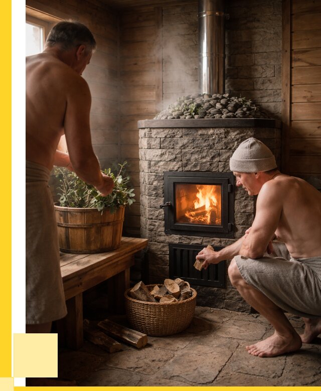 Банные печи под ключ в Озёрске от 45639 р. | ЭриданОзр кирпичная