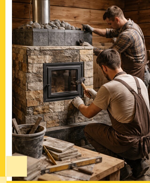 Облицовка банной печи в Озёрске от 15213 р. | ЭриданОзр