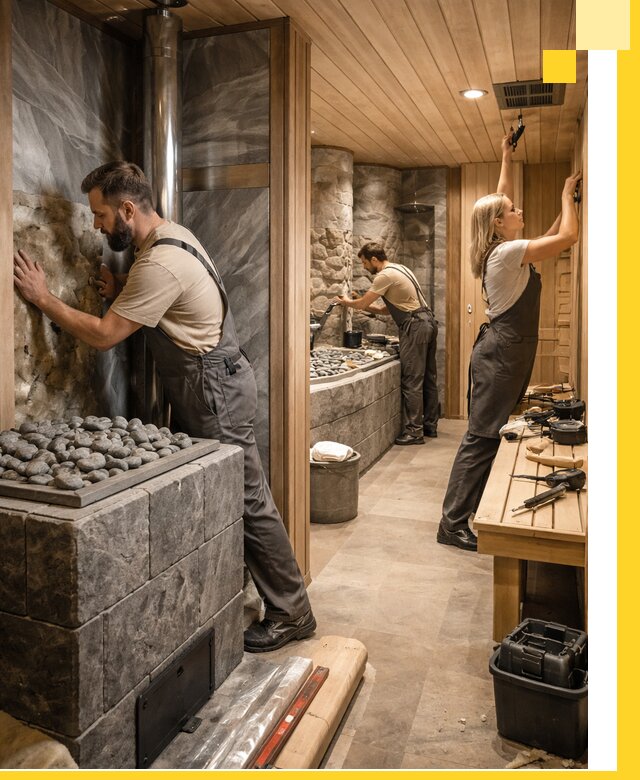 Строительство бань и SPA процедур в Озёрске под ключ и отделкой