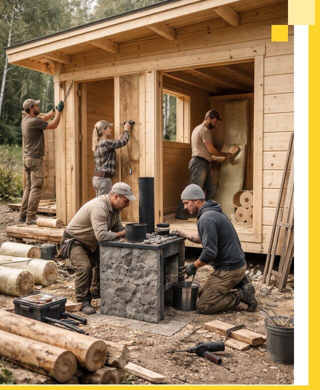 Купить баню под ключ в Озёрске строительство монтаж отделка