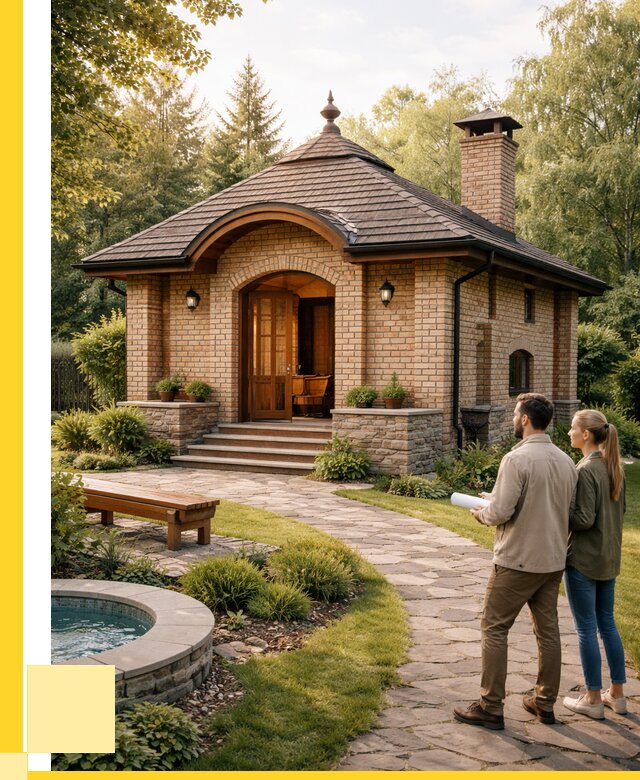 Проект кирпичной бани в Озёрске от 30426 р. | ЭриданОзр