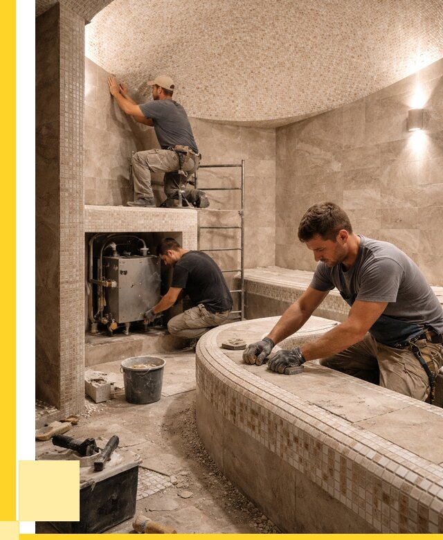 Монтаж хамамов под ключ в Озёрске от 253550 р. ЭриданОзр