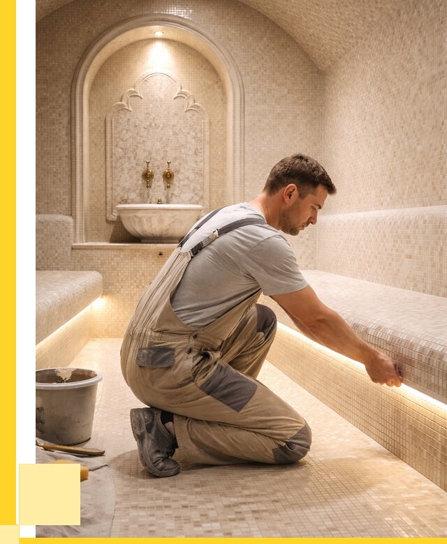 Отделка хамамов под ключ в Озёрске от 5578 р. | ЭриданОзр