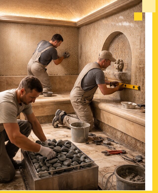 Проектирование и строительство хамама и сауны в Озёрске