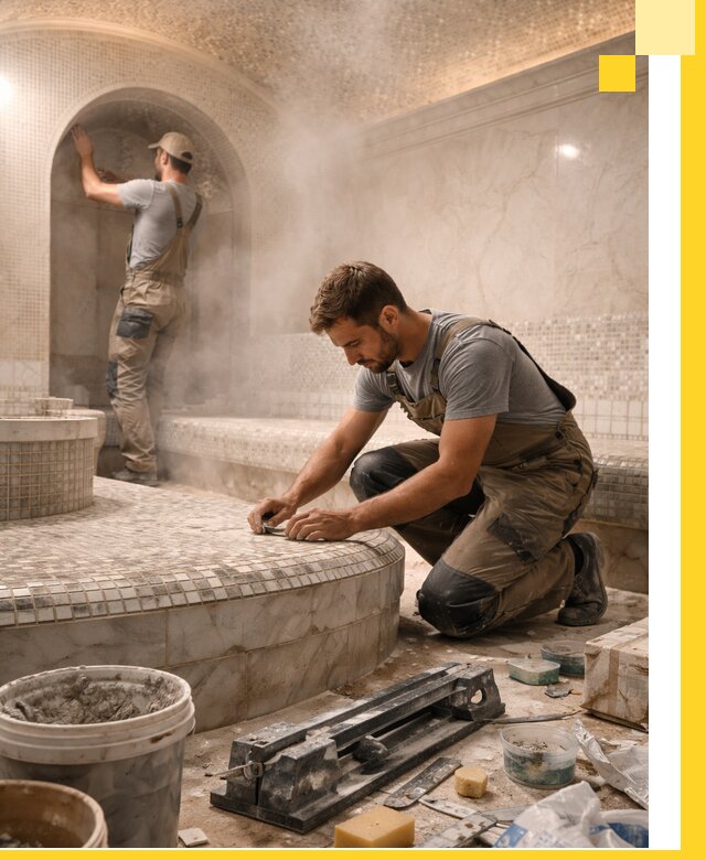 Профессиональный дизайн хамама и SPA под ключ в Озёрске