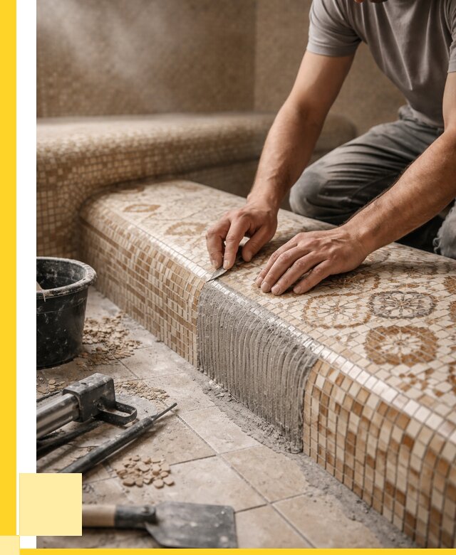 Плитка для хамама под ключ в Озёрске от 3550 р. | ЭриданОзр