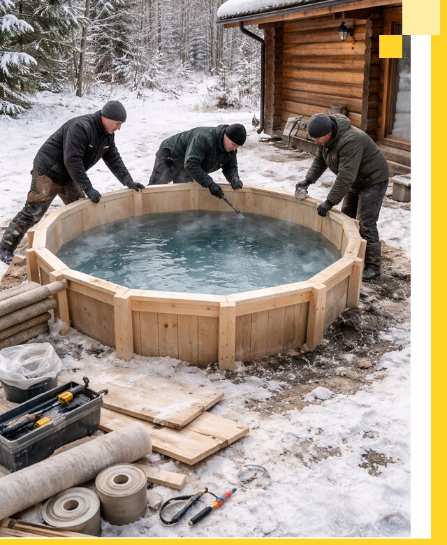 Изготовление и установка ледяных купелей под ключ в Озёрске