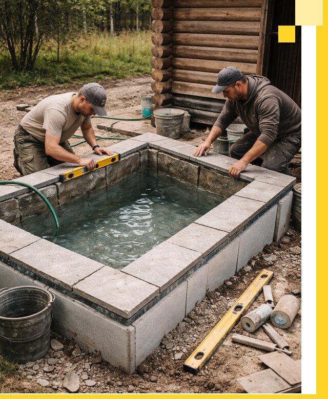 Изготовление и установка холодных купелей под ключ в Озёрске